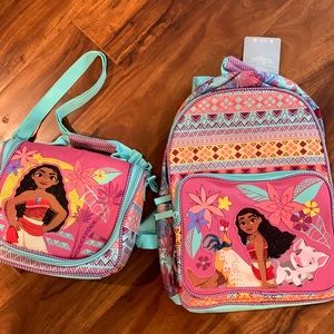 ❗️ON HOLD Moana backpack and lunch box set